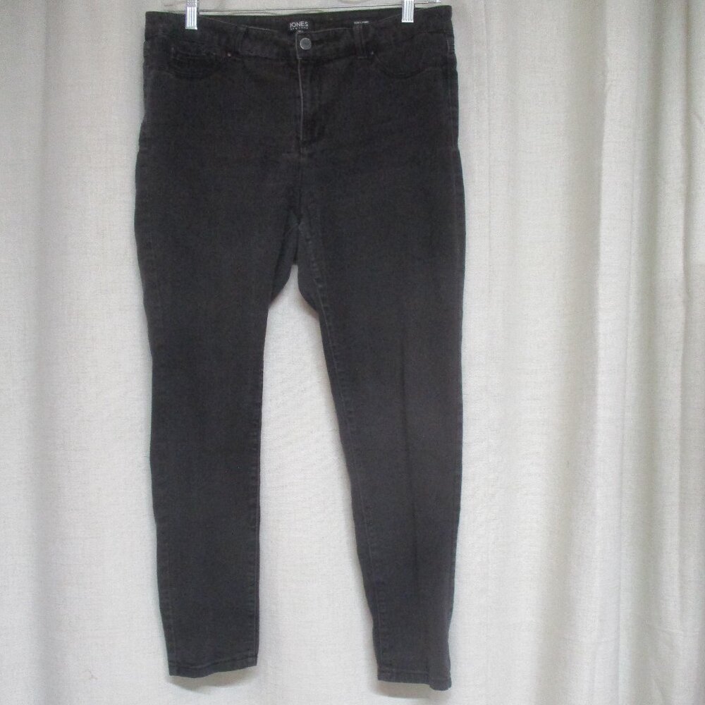 JONES New York black wash stretch denim jeans pants